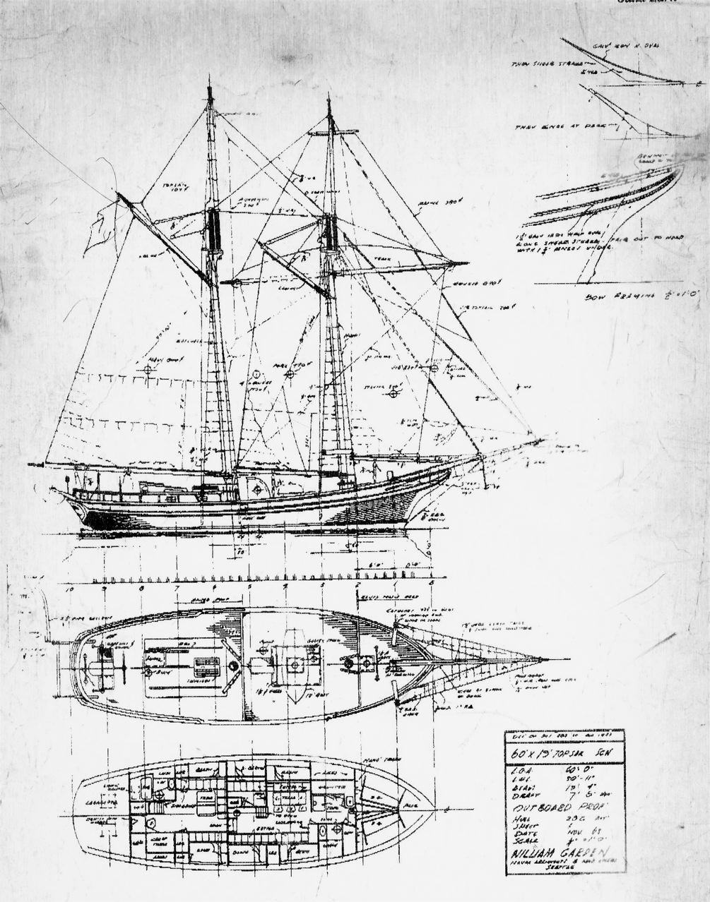 Sailing Ship Deck Plans